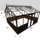 12x15 Janssens Helios Retro Greenhouse Central Doors