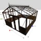 12x15 Janssens Helios Retro Greenhouse Black