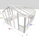 12x15 Janssens Helios Retro Greenhouse White