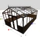 12x19 Janssens Helios Retro Greenhouse Black