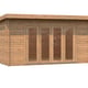 Palmako Lea 4.5m x 4m Pent Log Cabin Brown Dip