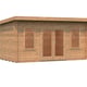 Palmako Lisa 4.7x3.5m Log Cabin Brown Dip