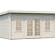 Palmako Lisa 4.7x3.5m Log Cabin White Dip