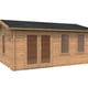 Palmako Iris 5.1x3.9m Log Cabin Brown Dip
