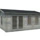 Palmako Iris 5.1x3.9m Log Cabin Grey Dip