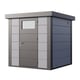 Telluria Classico 2121 Metal Garden Shed in Light Grey