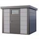 Telluria Classico 2424 Metal Garden Shed in Light Grey