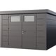 Telluria Classico 3030 Metal Garden Shed in Anthracite