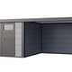 Telluria Classico Lounge Large with windows 3030 Metal Garden Room in Light Grey