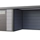 Telluria Classico Lounge Small with windows 2424 Metal Garden Room in Light Grey