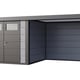Telluria Classico Lounge Small with windows 2724 Metal Garden Room in Light Grey