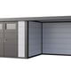 Telluria Classico Lounge Small with windows 3024 Metal Garden Room in White