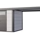 Telluria Classico Open Lounge Large 2424 Metal Garden Shed with Canopy in White