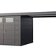 Telluria Classico Open Lounge Large 2724 Metal Garden Shed with Canopy in Anthracite