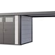 Telluria Classico Open Lounge Large 2724 Metal Garden Shed with Canopy in White