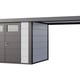 Telluria Classico Open Lounge Large 3024 Metal Garden Shed with Canopy in White
