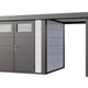 Telluria Classico Open Lounge Small 2724 Metal Garden Shed with Canopy in White