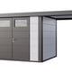 Telluria Classico Open Lounge Small 3024 Metal Garden Shed with Canopy in White