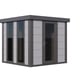 Telluria Luminato 2424 Metal Garden Building in Light Grey