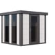 Telluria Luminato 2424 Metal Garden Building in White