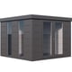 Telluria Luminato 3030 Metal Garden Building in Anthracite