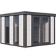 Telluria Luminato 3030 Metal Garden Building in White