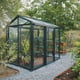 Janssens Helios Urban black greenhouse with plants