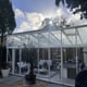 White Janssens Modern pent roof greenhouse garden room