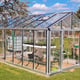 Janssens Senior silver greenhouse with plants