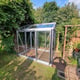 Janssens Urban Hobby silver greenhouse lifestyle view