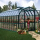 Palram Canopia Grand Gardener 8x20 Green greenhouse front lifestyle photograph