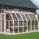 Palram Canopia Sun Room 6x12 White lean-to greenhouse official lifestyle photograph