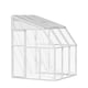 Palram Canopia Sun Room 6x6 White lean-to greenhouse official product view
