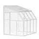 Palram Canopia Sun Room 6x8 White lean-to greenhouse official product view