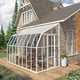 Palram Canopia Sun Room 8x16 White lean-to greenhouse official lifestyle photograph