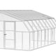 Palram Canopia Sun Room 8x18 White lean-to greenhouse official product view