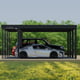 Palram Canopia Oslo Car Port Flexible Post Placement