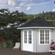 Palmako Hanna 3m x 3m Corner Log Cabin with White Dip
