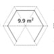 Palmako Betty 3x4m Octagonal Wooden Pavillion Dimensions