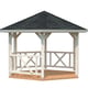 Palmako Betty 3x4m Octagonal Wooden Pavillion White Dip