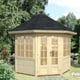 Palmako Veronica 2.8m Octagonal Summer House Natural FInish