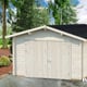 Palmako Roger 3.6m x 5.5m Wooden Garage Wooden Doors Natural