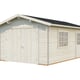 Palmako Roger 3.6m x 5.5m Wooden Garage Wooden Doors White Dip