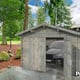 Palmako Roger 3.6m x 5.5m Wooden Garage Wooden Doors with Grey Dip