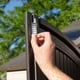 Lifetime 10x8 Plastic Shed Door Latch Closeup