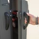 Lifetime 10x8 Plastic Shed Door Lock Detail
