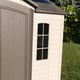 Lifetime 10x8 Plastic Shed Front Garden View
