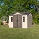 Lifetime 10x8 Plastic Shed Garden Lifestyle Two
