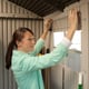 Lifetime 7x7 Plastic Shed Assembly Roof