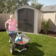 Lifetime 7x7 Plastic Shed Garden Lifestyle Mower